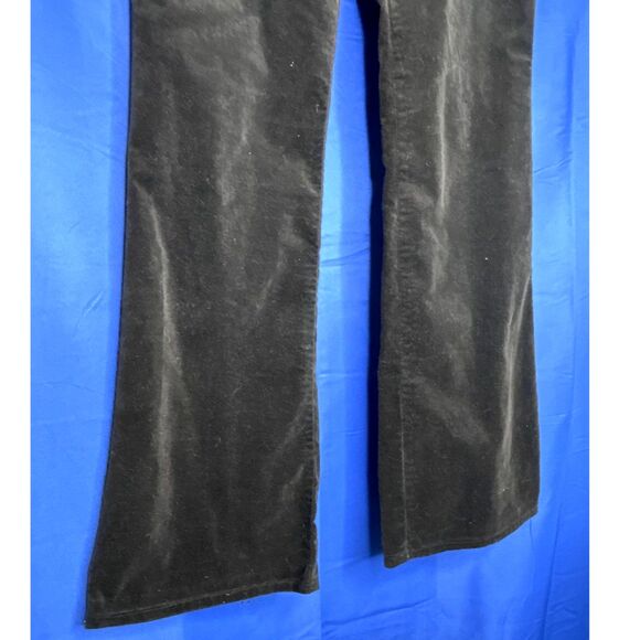 Old Navy Womens Black Ultra Low Rise Stretch Jeans Flare Wide Leg Warm Thick Y2K - Picture 6 of 8